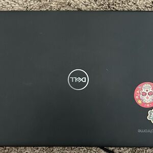 Dell Black Laptop with Sticker